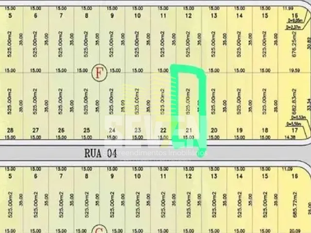 Terreno com 525m², à venda, no bairro Residencial Villa Lobos em Bauru