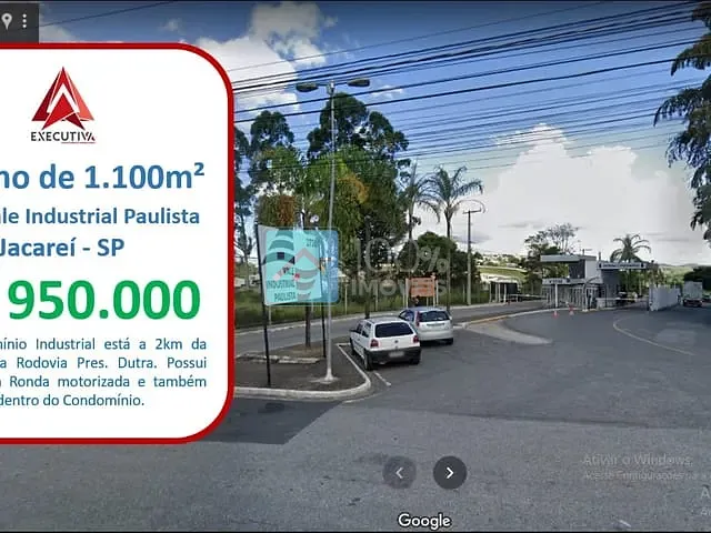 Terreno com 1100m², à venda, no bairro Jardim California em Jacareí