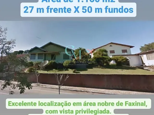 Terreno com 1160m², à venda, no bairro Centro em Faxinal dos Guedes