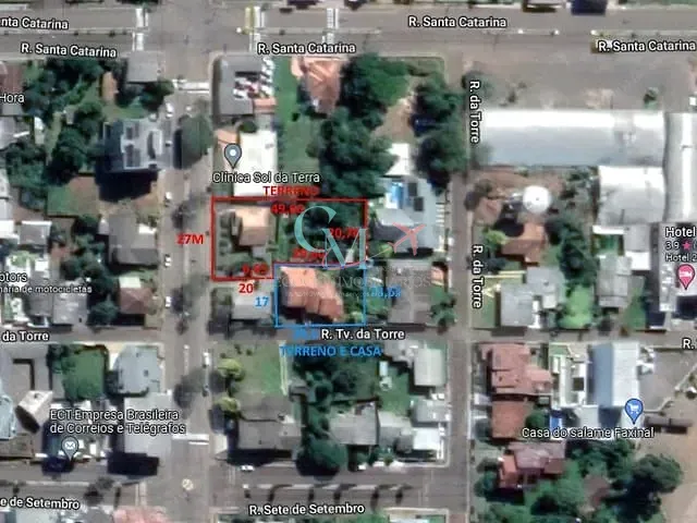 Terreno com 1160m², à venda, no bairro Centro em Faxinal dos Guedes