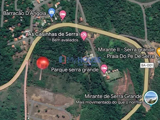 Terreno com 360m², à venda, no bairro Serra Grande em Uruçuca