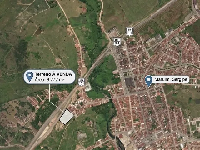 Terreno com 6272m², à venda, no bairro Centro em Maruim