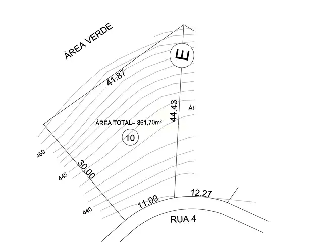 Terreno com 862m², à venda, no bairro Jardim Belvedere em Volta Redonda