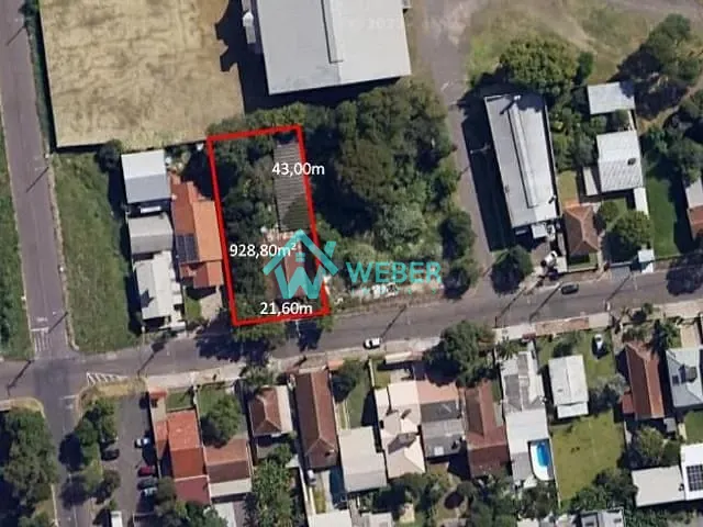 Terreno com 929m², à venda, no bairro Industrial em Novo Hamburgo