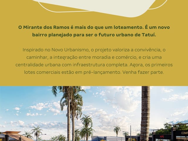 Terreno com 300m², à venda, no bairro Mirante dos Ramos em Tatuí