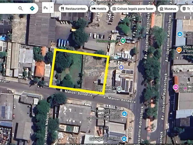 Terreno com 1667m², à venda, no bairro Vila Brasilia em Foz do Iguaçu