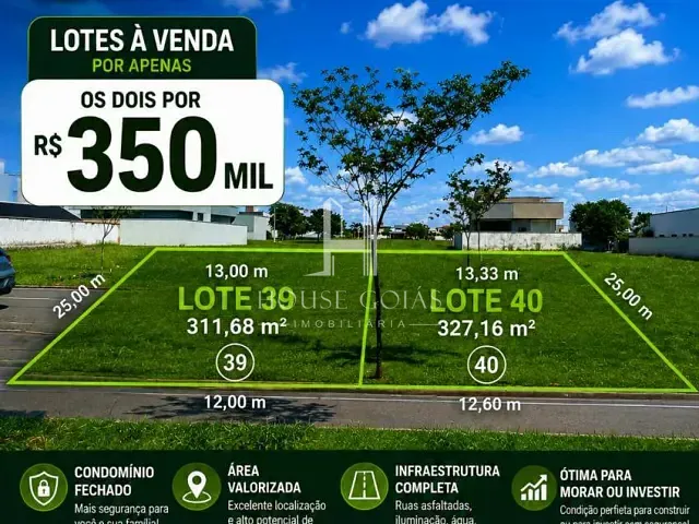 Terreno com 639m², à venda, no bairro Terras Alpha Residencial 2 em Senador Canedo