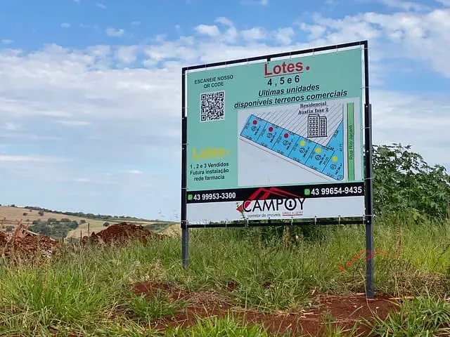 Terreno com 900m², à venda, no bairro Núcleo Habitacional Papa João Paulo I em Apucarana