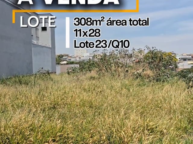 Terreno com 308m², à venda, no bairro Jardim Piratininga II em Franca