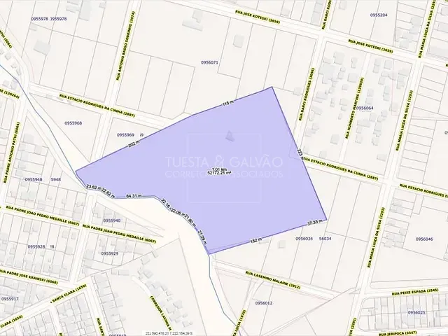 Terreno com 52m², à venda, no bairro Cará-cará em Ponta Grossa