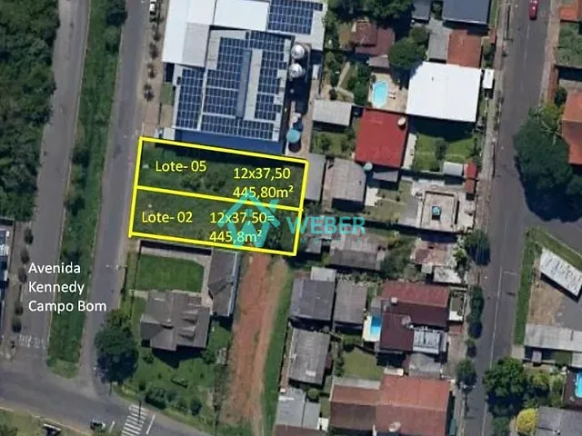 Terreno com 446m², à venda, no bairro I em Campo Bom