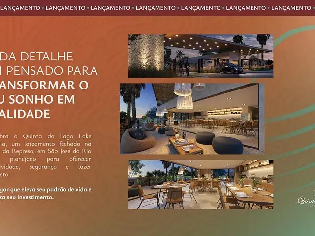 Terreno com 300m², à venda, no bairro Quinta do Lago Residence em São José do Rio Preto