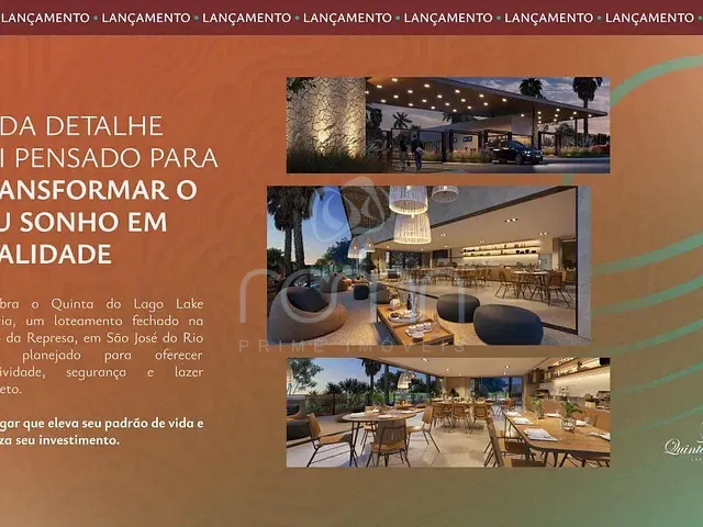 Terreno com 300m², à venda, no bairro Quinta do Lago Residence em São José do Rio Preto