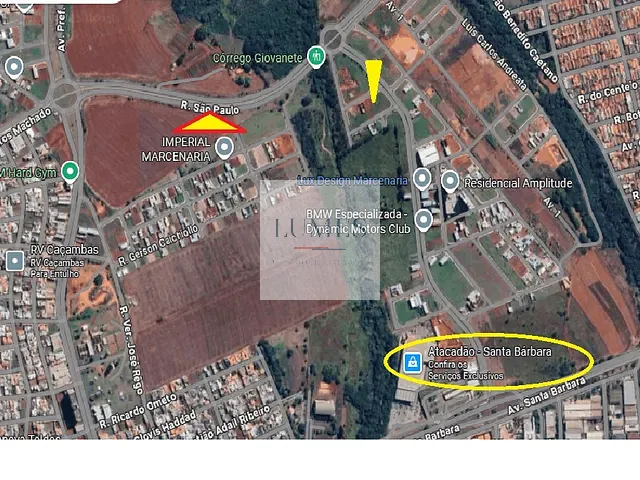 Terreno com 250m², à venda, no bairro Jardim Alphacenter em Santa Bárbara D'Oeste