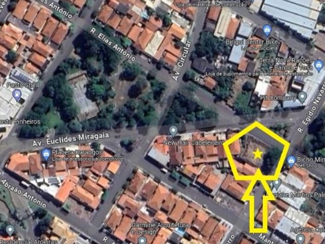Terreno com 525m², à venda, no bairro Jardim Pinheiros em Birigui
