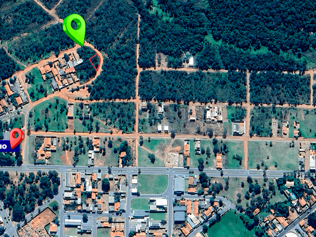 Terreno com 403m², à venda, no bairro Solar água Quente em Rio Quente
