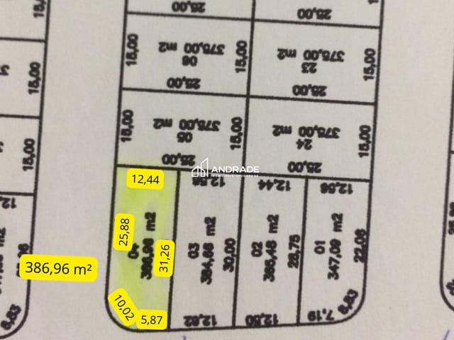 Terreno com 387m², à venda, no bairro Residencial Rosa Cazarin em Apucarana