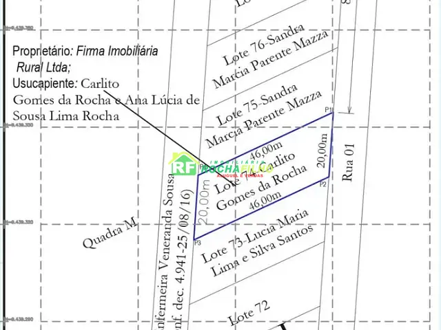 Terreno com 900m², à venda, no bairro Uruguai em Teresina