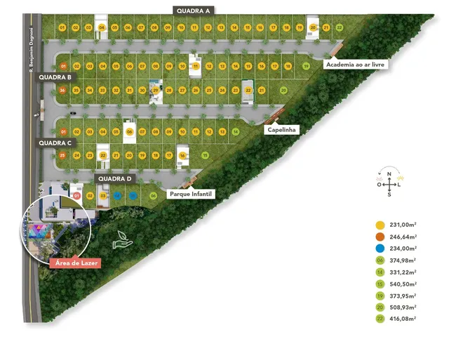 Terreno com 231m², à venda, no bairro Rio do Meio em Itajaí