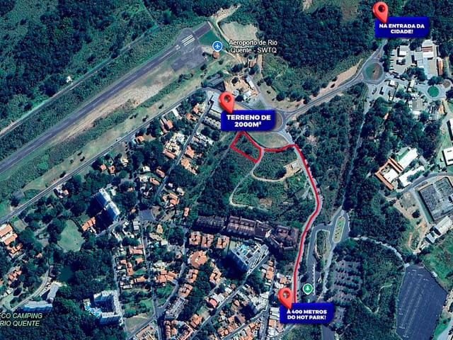 Terreno com 2000m², à venda, no bairro Esplanada do Rio Quente em Rio Quente