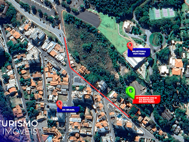 Terreno com 375m², à venda, no bairro Esplanada do Rio Quente em Rio Quente