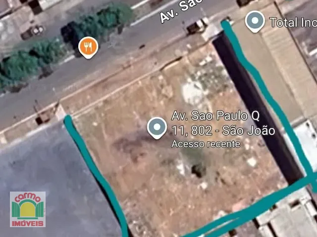 Terreno com 1260m², para alugar, no bairro São João em Anápolis