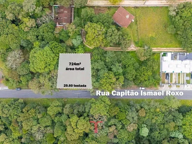 Terreno com 724m², à venda, no bairro Abranches em Curitiba