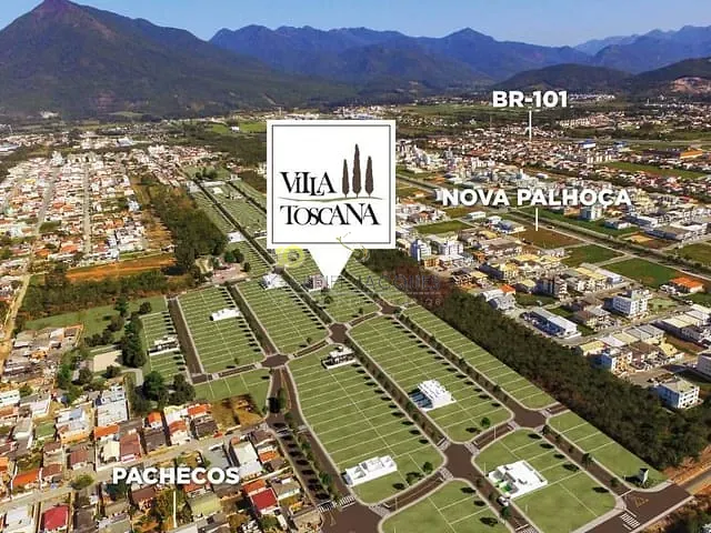 Terreno com 354m², à venda, no bairro Rio Grande em Palhoça