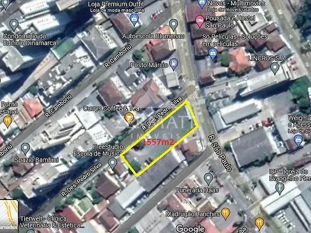 Terreno com 1557m², à venda, no bairro Victor Konder em Blumenau
