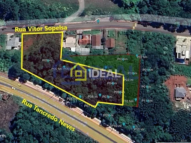 Terreno com 4000m², à venda, no bairro Parque de Exposições em Concórdia