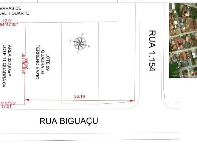 Terreno com 322m², à venda, no bairro Itajuba em Barra Velha