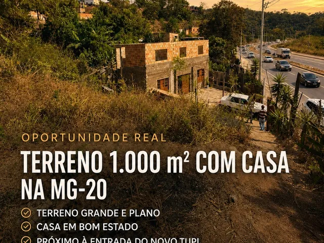 Terreno com 1000m², à venda, no bairro Tupi B em Belo Horizonte