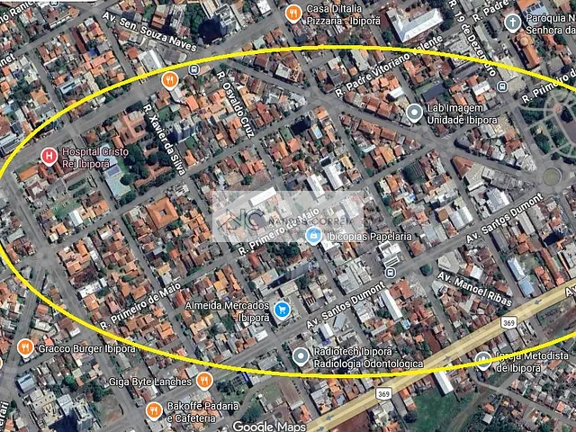 Terreno com 1533m², à venda, no bairro Setor 1 em Ibiporã