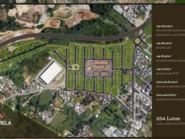 Terreno com 3100m², à venda, no bairro Aririú em Palhoça