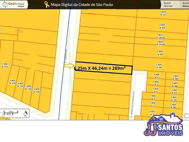 Terreno com 289m², à venda, no bairro Alto da Mooca em São Paulo