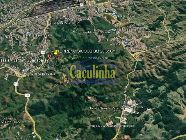 Terreno com 20650m², à venda, no bairro Jardim Guanabara em Barra Mansa