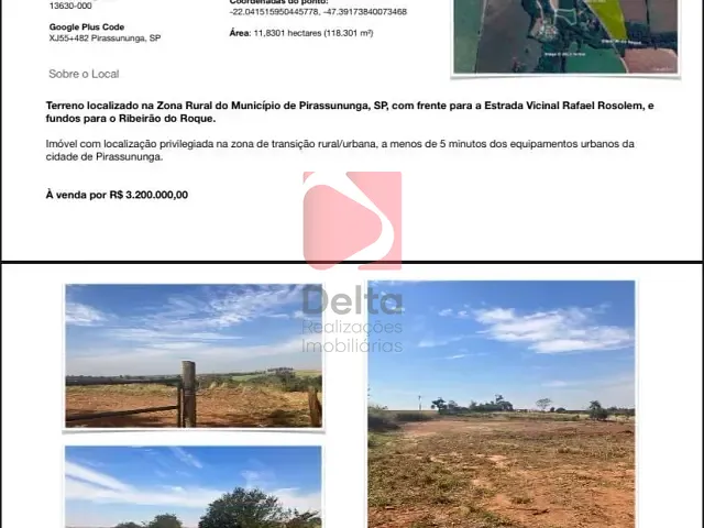 Terreno à venda, no bairro Centro em Pirassununga