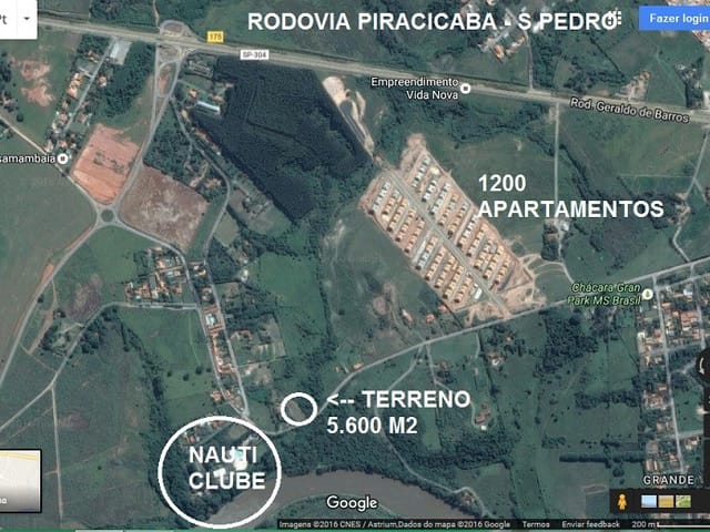 Terreno com 5602m², à venda, no bairro Itaperu em Piracicaba