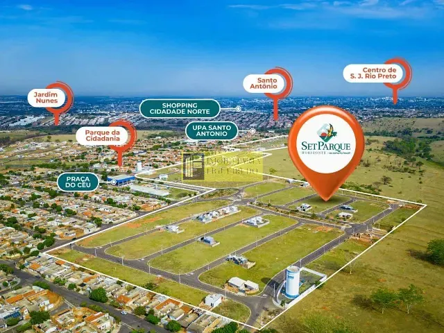 Terreno com 200m², à venda, no bairro Loteamento Horizonte em São José do Rio Preto