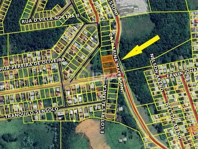 Terreno com 497m², à venda, no bairro Gruta em Concórdia
