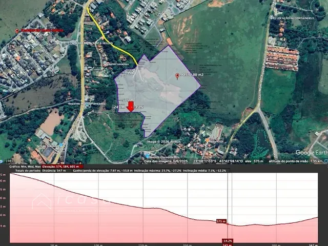 Terreno com 90532m², à venda, no bairro Sapé I em Caçapava