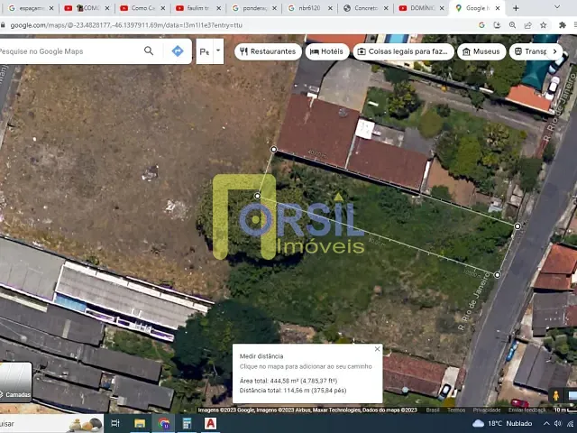 Terreno com 500m², à venda, no bairro Vila São Paulo em Mogi das Cruzes