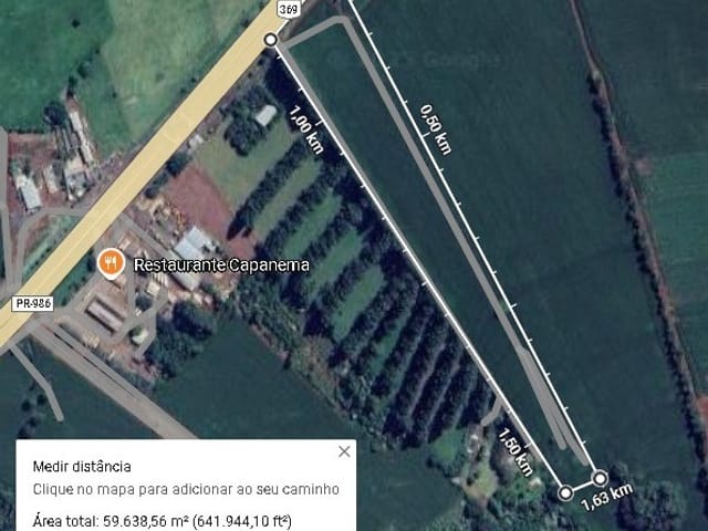 Foto do Terreno - Excelente área à venda na cidade de Rolândia. Frente com o Contorno Sul, bem próximo à Polícia Rodoviária. | Imobiliária Casa Grande - Rolândia