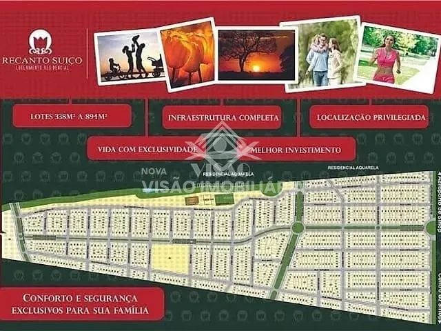 Terreno com 390m², à venda, no bairro Residencial Recanto Suíço em Sinop