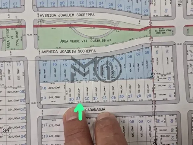 Terreno com 360m², à venda, no bairro Jardim Curitiba em Sinop