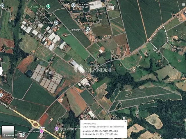 Terreno com 43292m², à venda, no bairro Área Rural de Artur Nogueira em Artur Nogueira