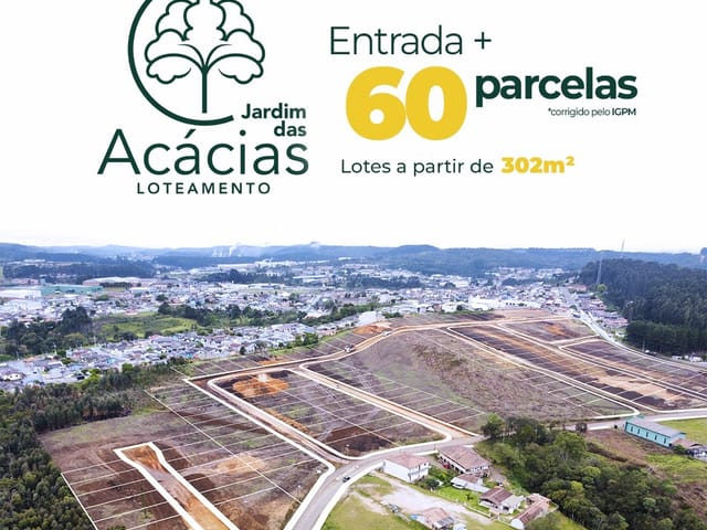 Foto do Terreno - Lançamento Imperdível em Rio Negrinho: Jardim das Acácias com Lotes Amplos e Infraestrutura Completa | Costão Sul Imóveis