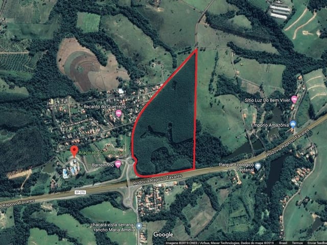 Terreno com 250000m², à venda, no bairro BARREIRINHO em ARAÇOIABA DA SERRA
