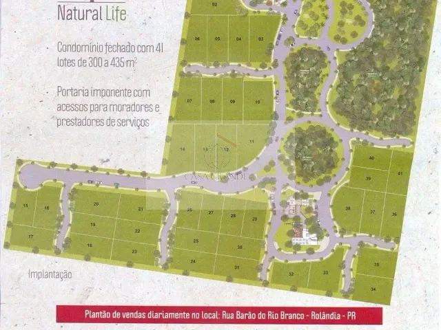 Terreno com 324m², à venda, no bairro Manoel Müller em Rolândia