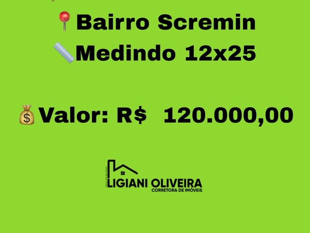 Terreno com 300m², à venda, no bairro Bairro Scremin em Novo Progresso